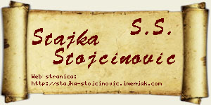 Stajka Stojčinović vizit kartica